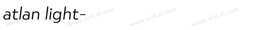 atlan light字体转换